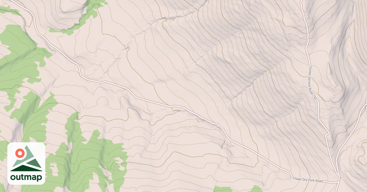 Map of DRY FORK