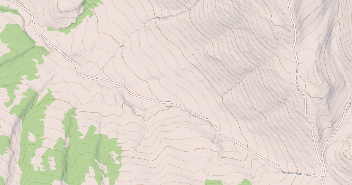 Map preview of DRY FORK