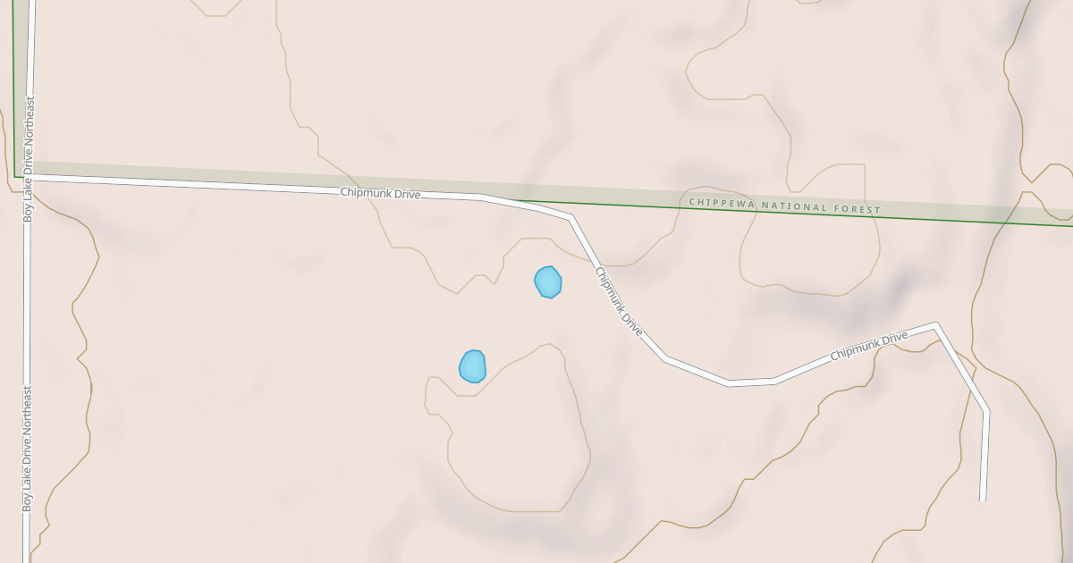Map preview of CHIPMUNK DRIVE NORTHEAST