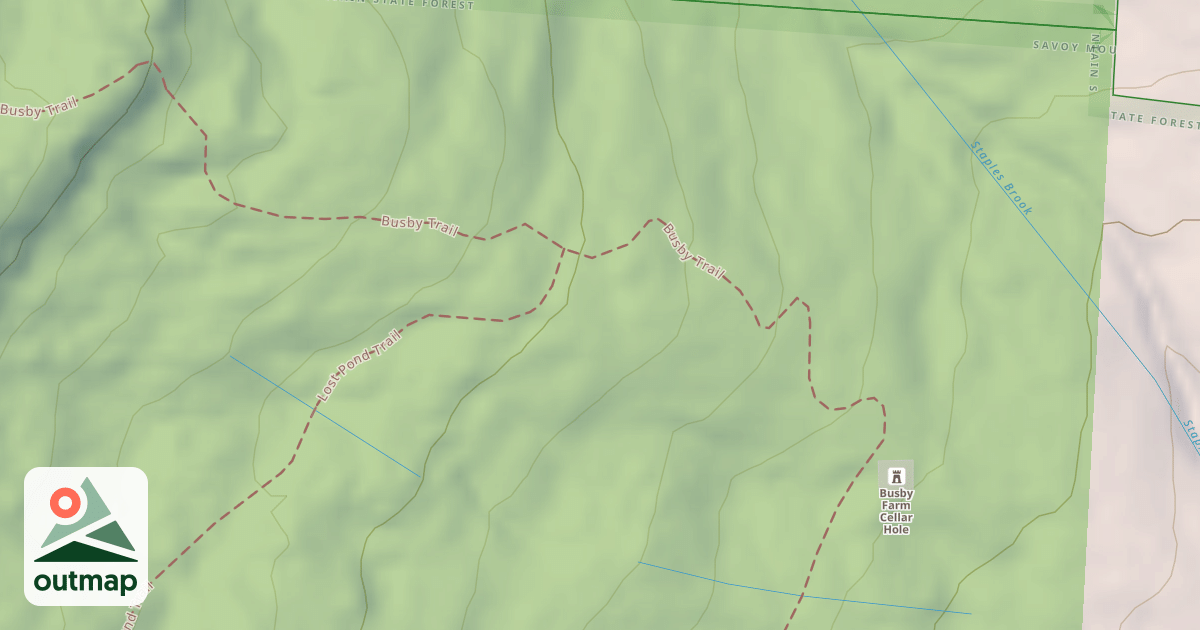 Map of Busby Trail
