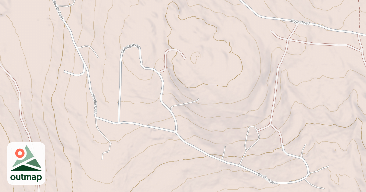 Map of Boudle Rd