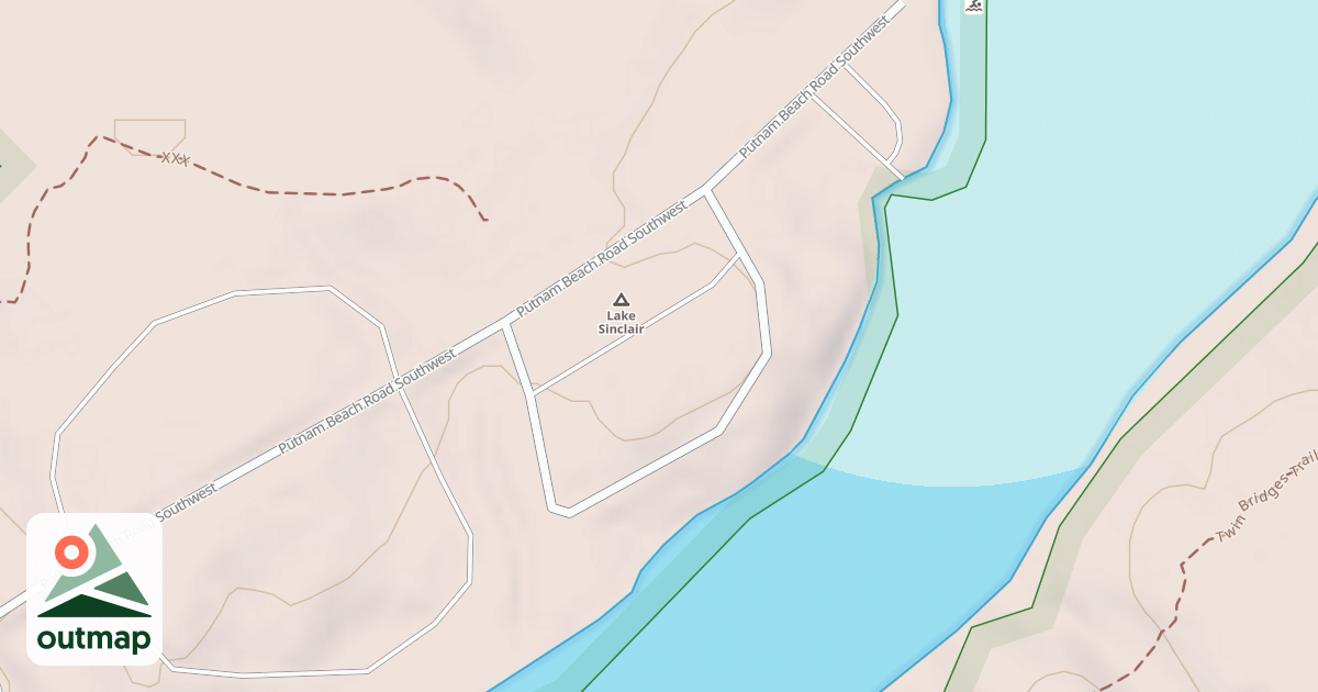 Map of LAKE SINCLAIR BR D