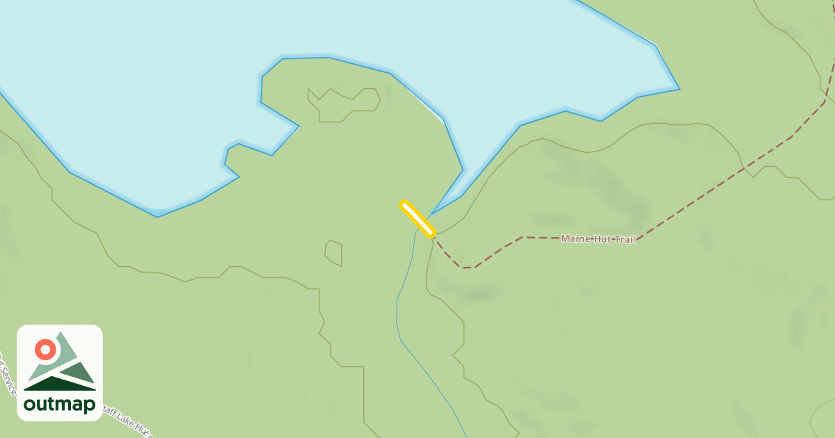 Map of Maine Hut Trail