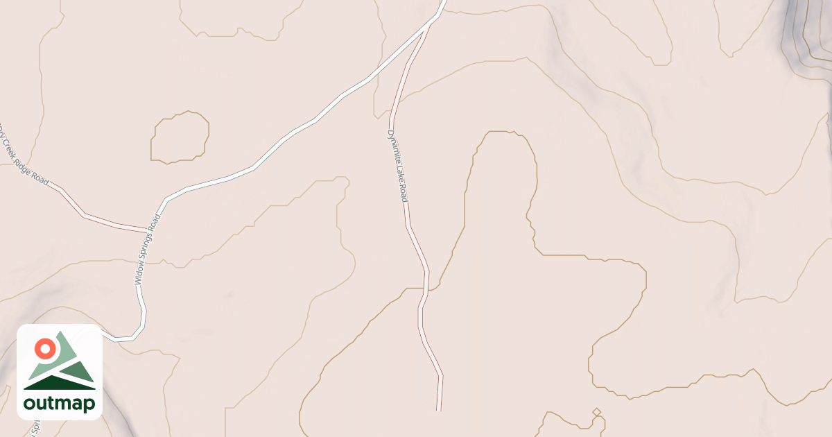 Map of DYNAMITE LAKE