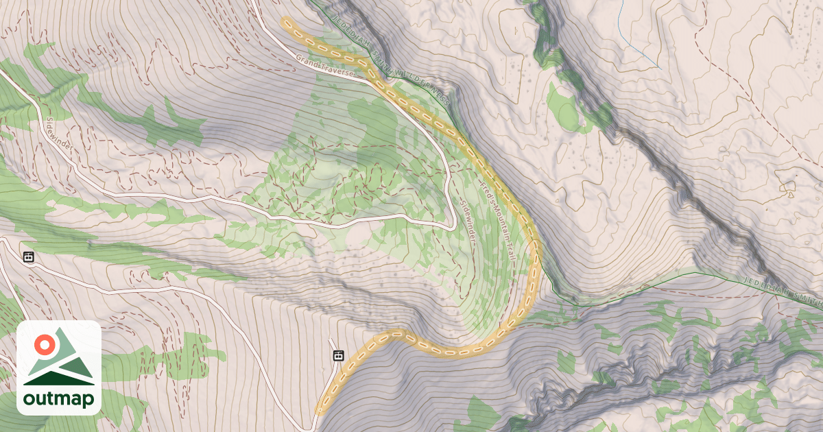 Map of Mary's Nipple Traverse