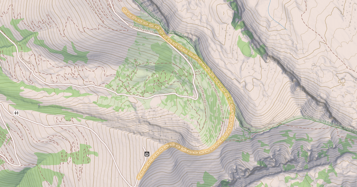 Map preview of Mary's Nipple Traverse