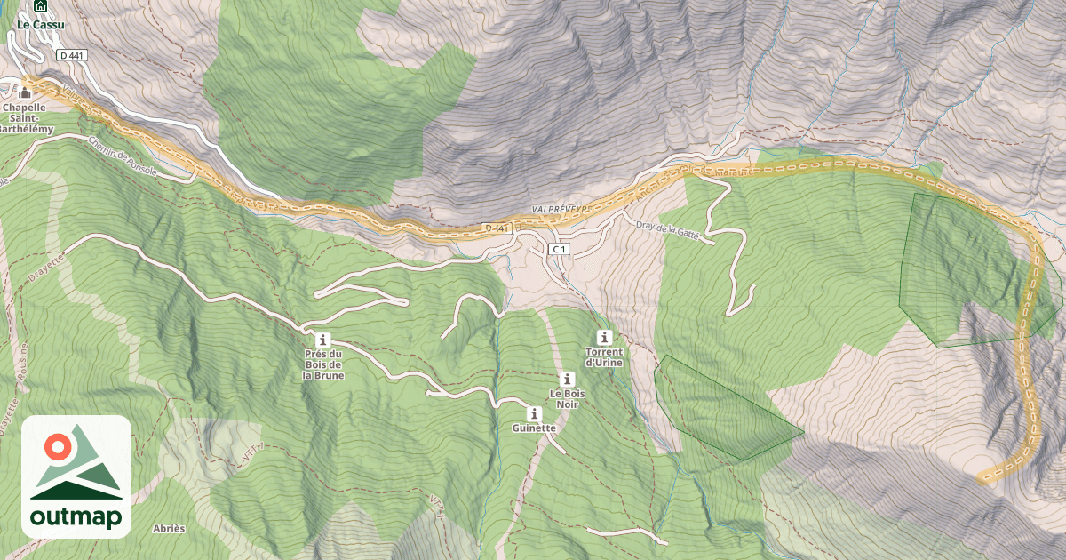 Map of l'Eypiol — Le Roux