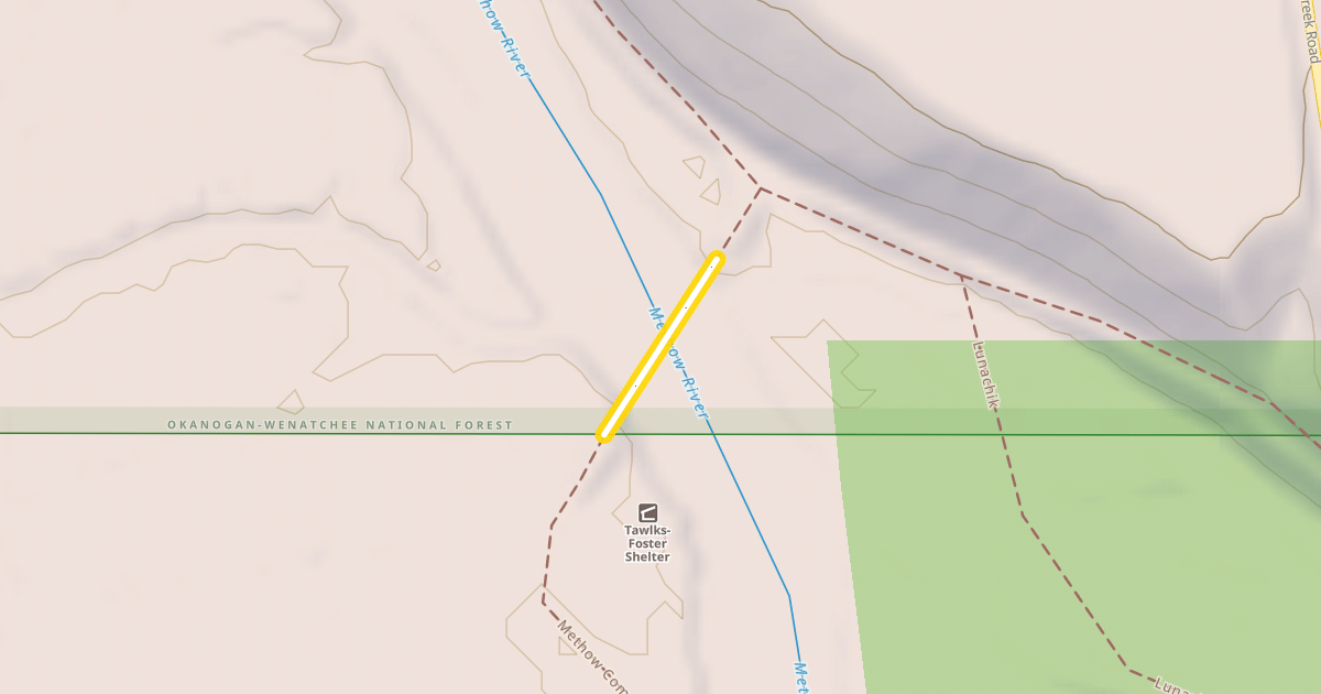 Map preview of Tawlk-Foster Suspension Bridge