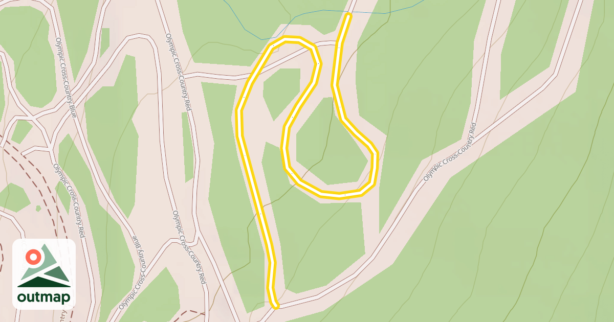 Map of Olympic Cross-Country Red