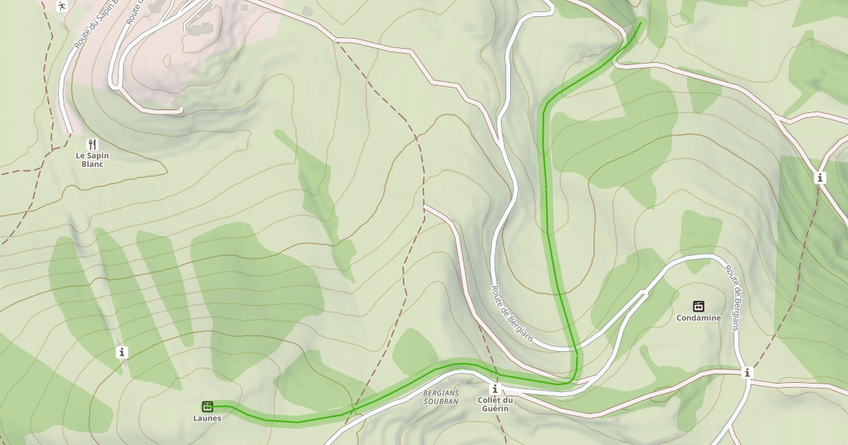 Map preview of Liaison Launes-Beuil