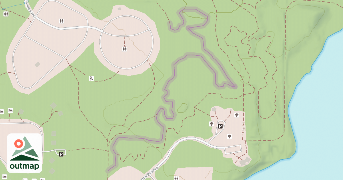 Map of Peppermint Hill Loop
