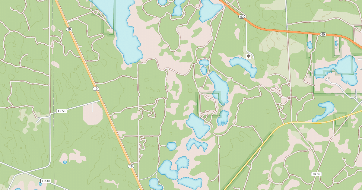 Map preview of USFS National Forest System Roads {C8425CB1-9936-47DF-B531-CCFF668212AC}