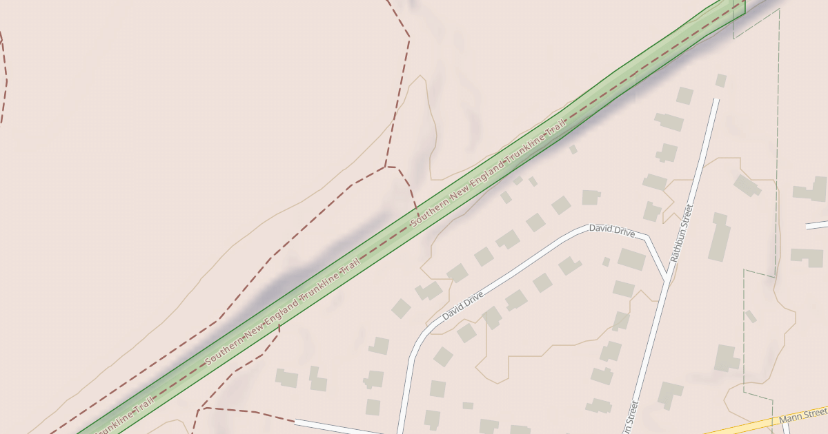 Map preview of Southern New England Trunkline Trail