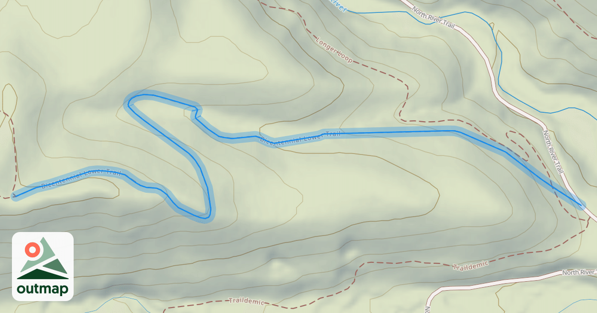 Map of Bicentennial Lower Trail