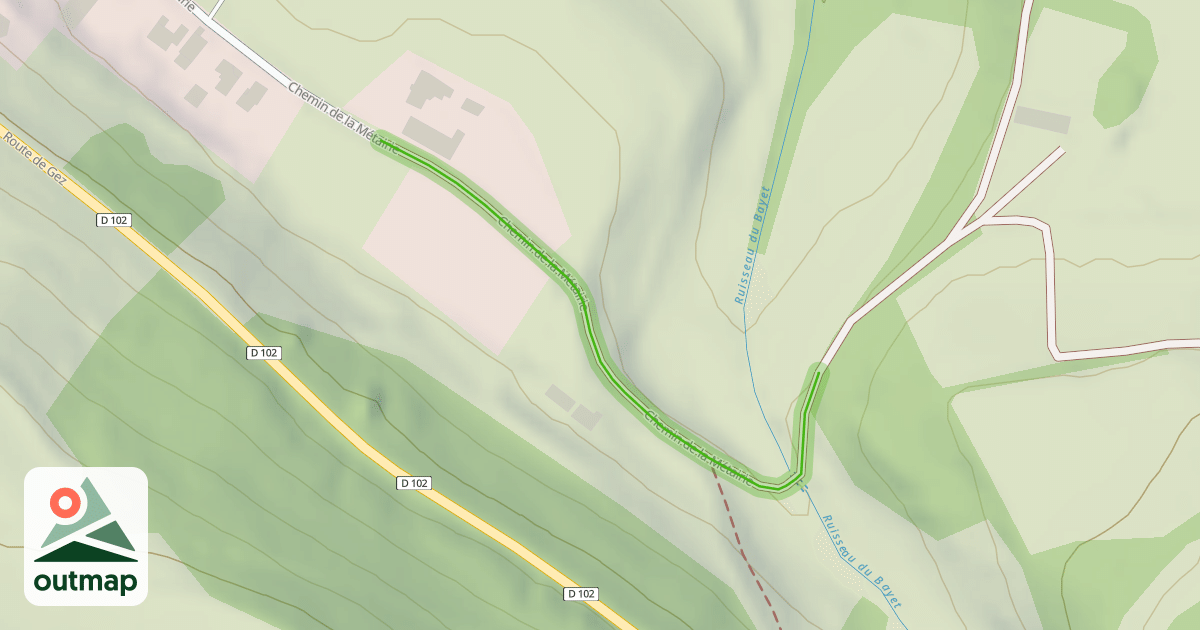 Map of Chemin de la Métairie