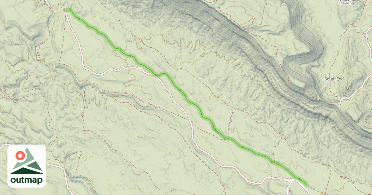 Map of Bearclaw Poppy Uphill
