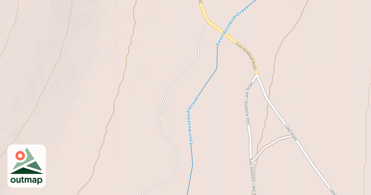 Map of NORTH SIDE EAST ROSEBUD LAKE
