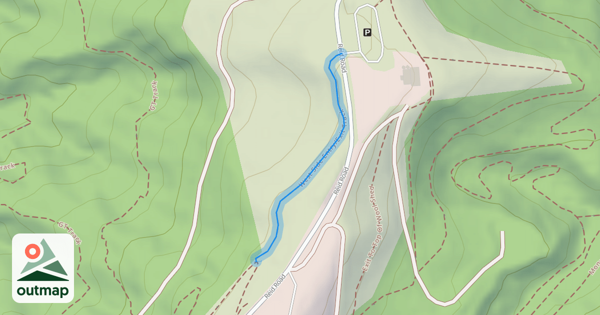 Map of West Side Entry/Exit Track