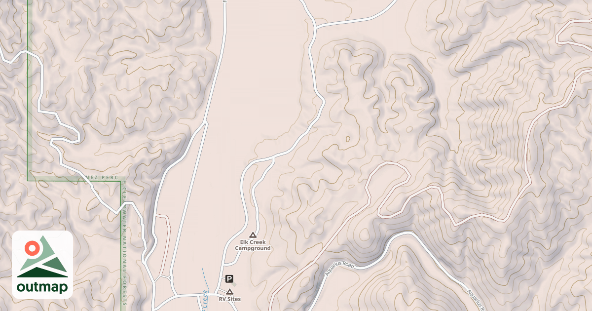 Map of ELK BUTTE