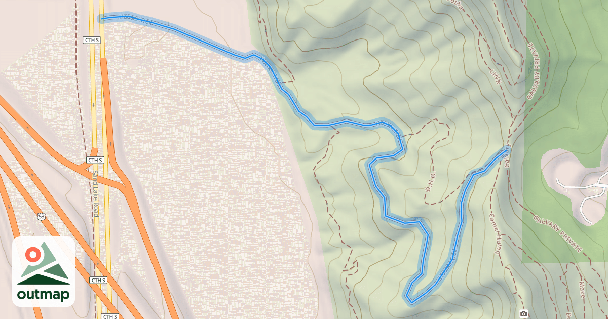 Map of Houser Trail