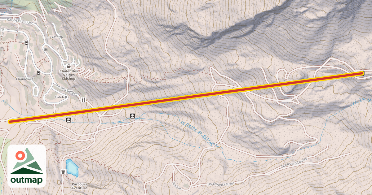 Map of Lac Blanc