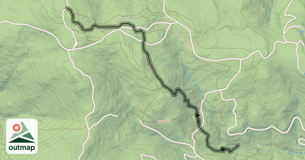 Map of La Bagarède