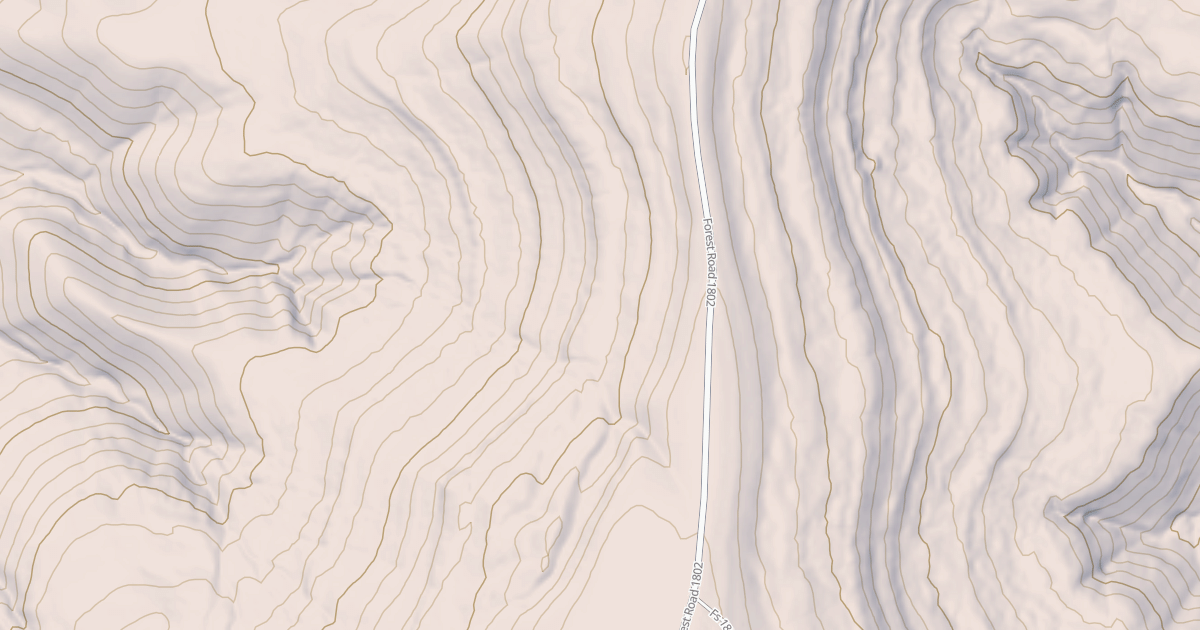 Map preview of USFS National Forest System Roads {AB6C58FB-60F5-420C-AFEA-7390F97EF0D5}