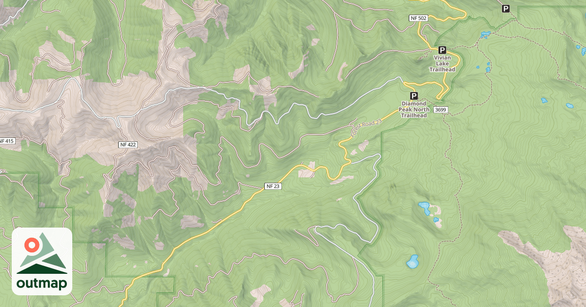 Map of HILLS CREEK
