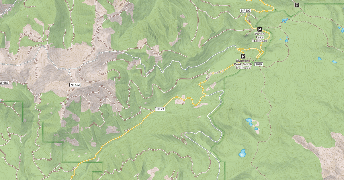 Map preview of HILLS CREEK