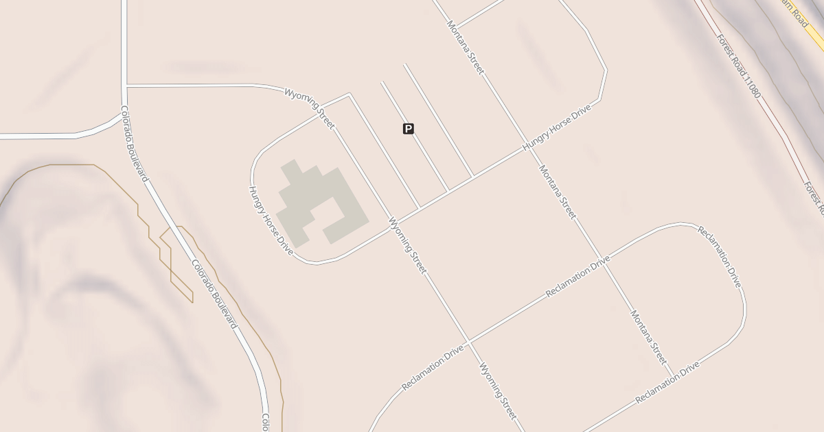 Map preview of HUNGRY HORSE DRIVE