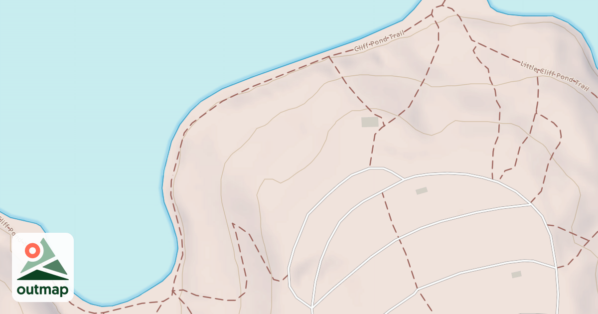 Map of Cliff Pond Loop Trail