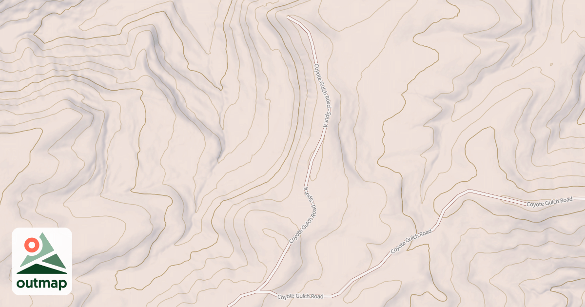 Map of COYOTE GULCH - SPUR A