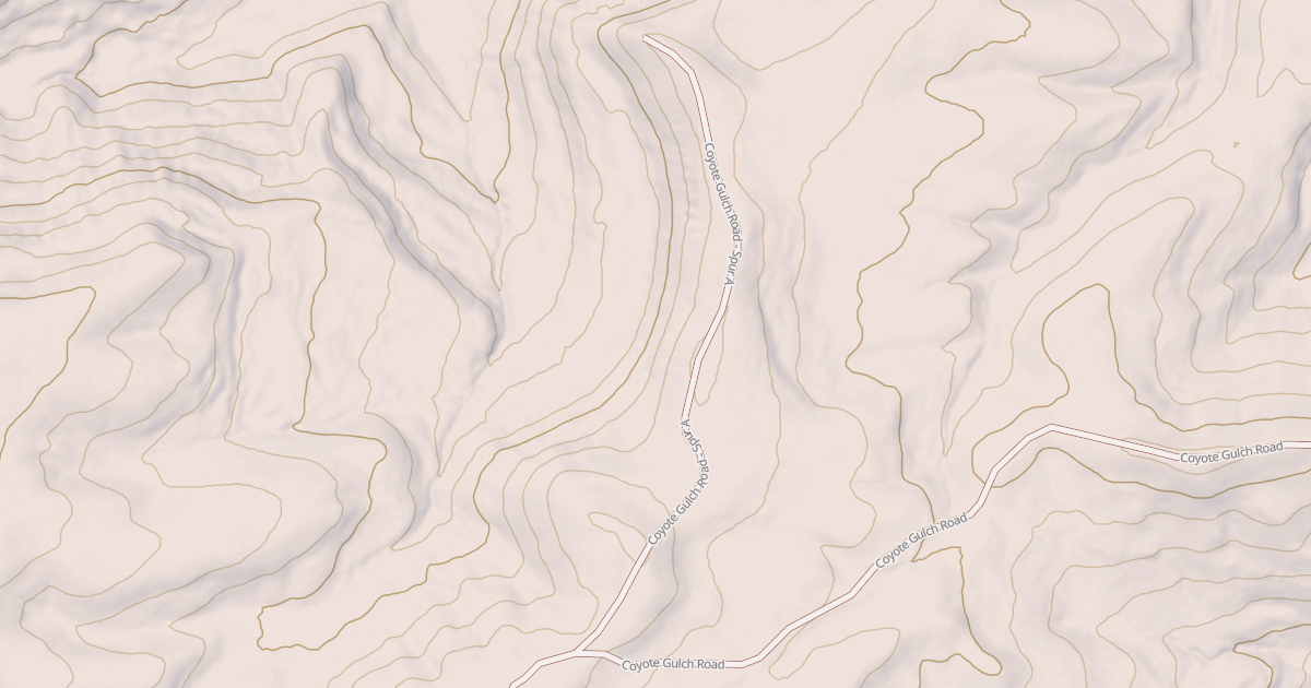 Map preview of COYOTE GULCH - SPUR A