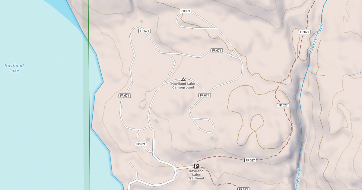 Map preview of HAVILAND LAKE
