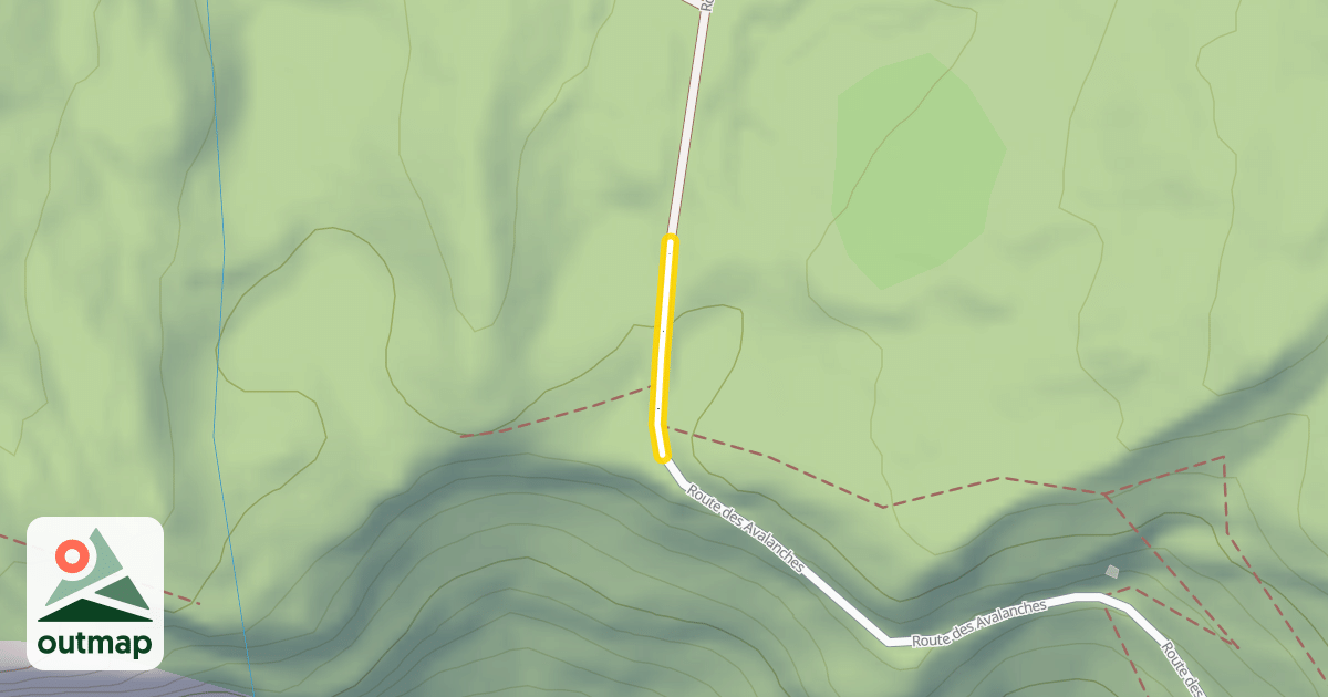 Map of Route des Avalanches