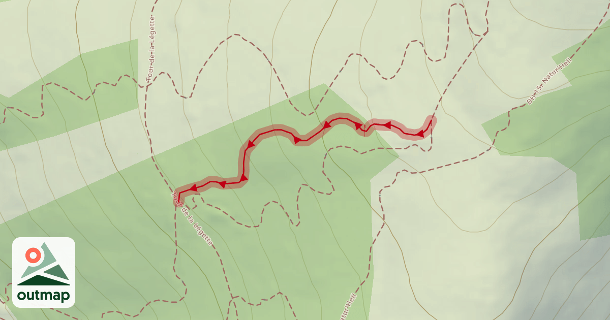 Map of 13. DH Cubérote