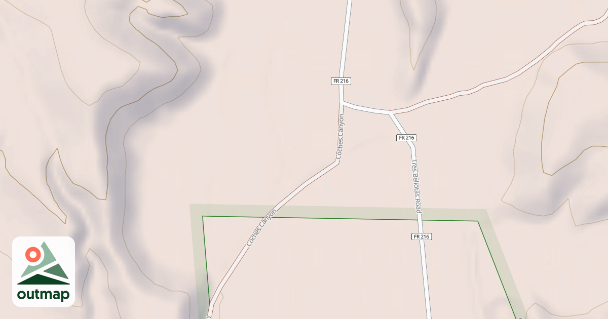 Map of COCHES CANYON