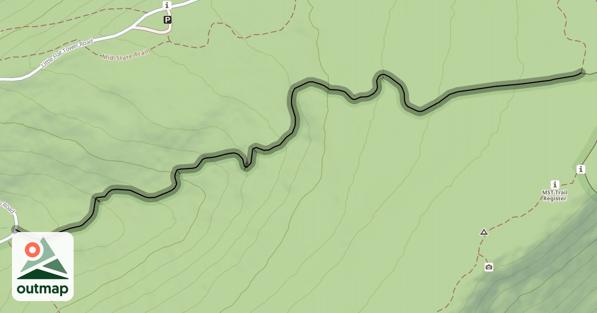 Map of New Laurel Run Trail