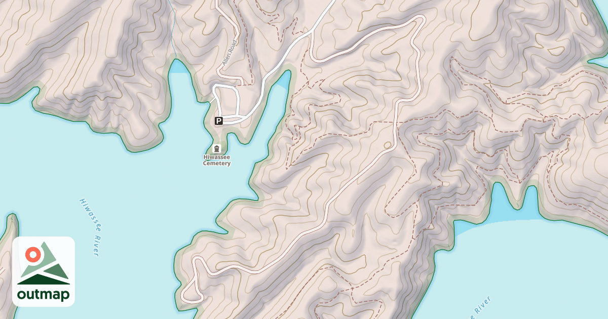 Map of RAMSEY BLUFF