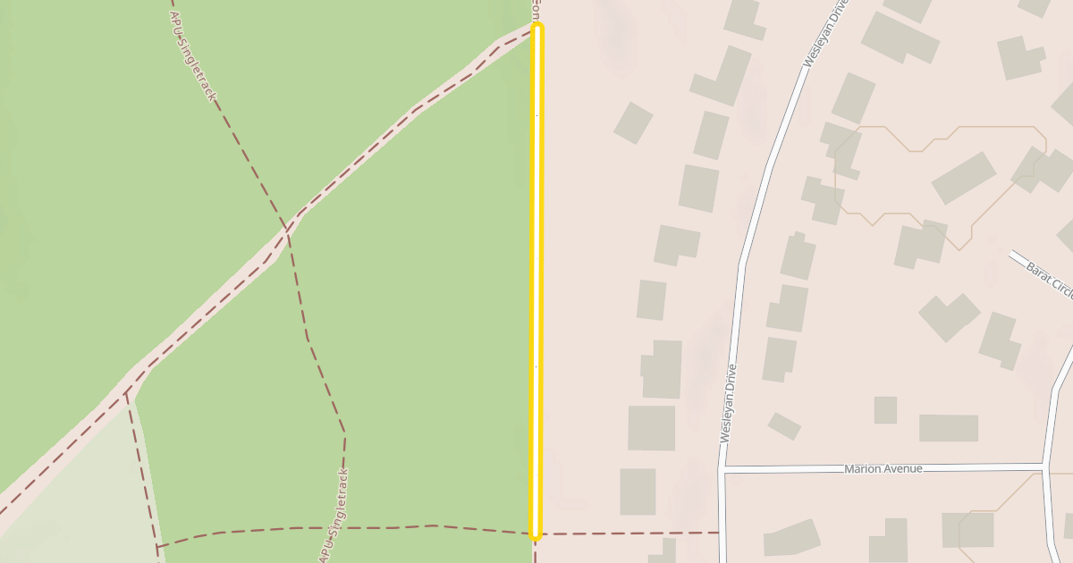Map preview of Chester Creek Connector