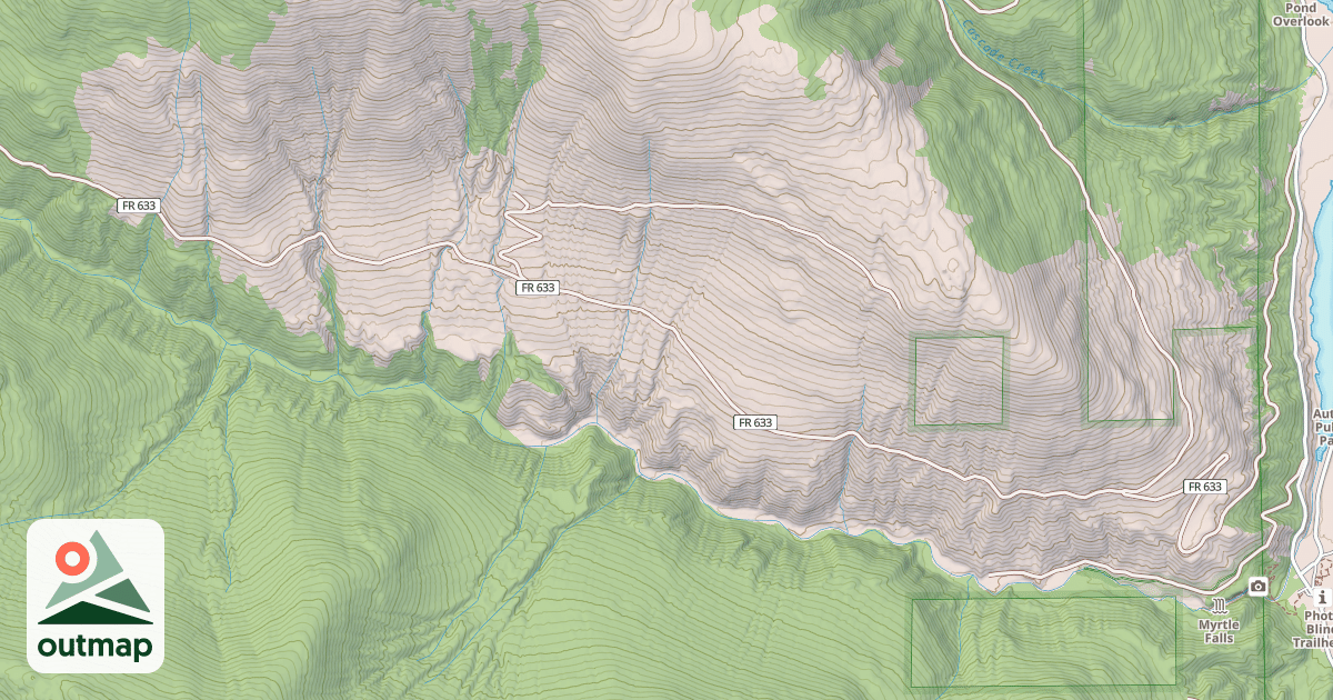 Map of MYRTLE CREEK