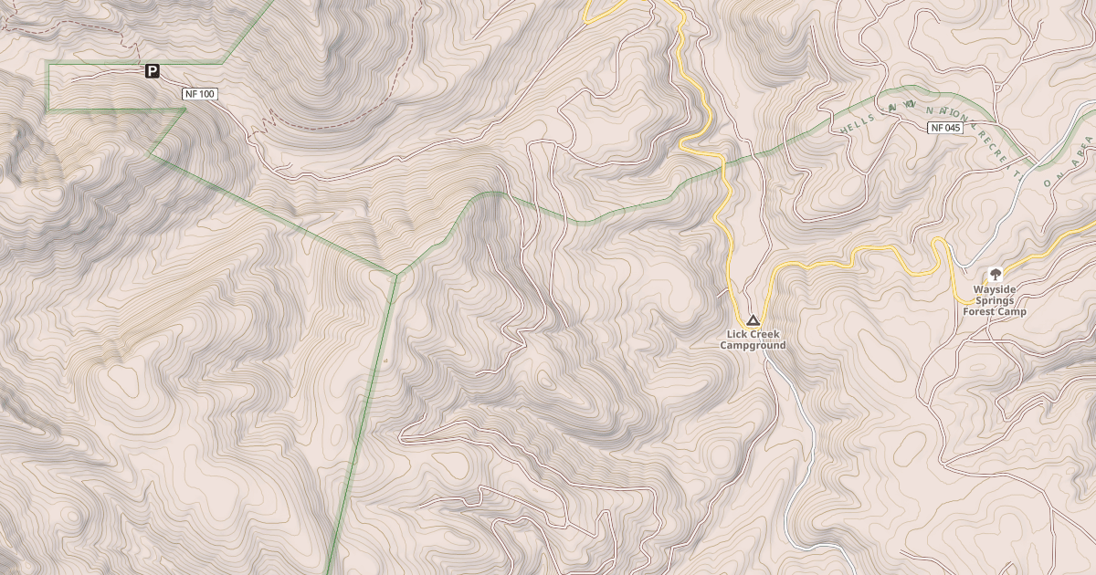 Map preview of Nebo Snowmobile