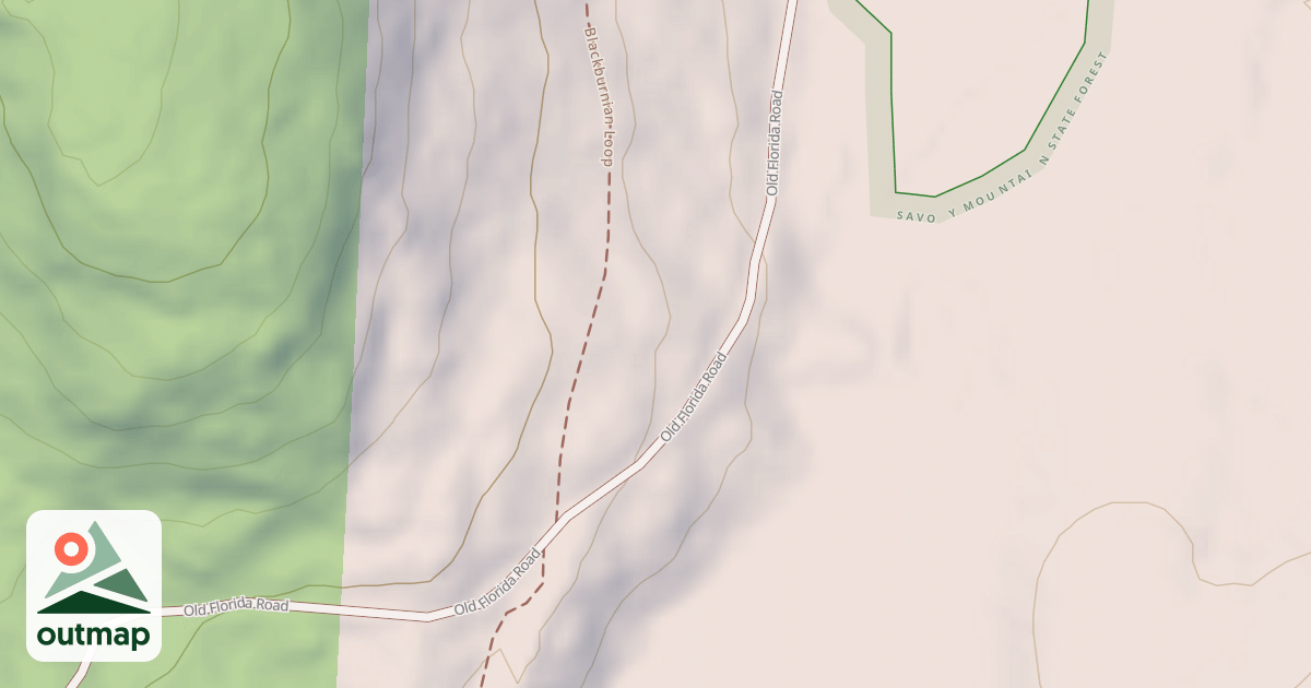 Map of Old Florida Road