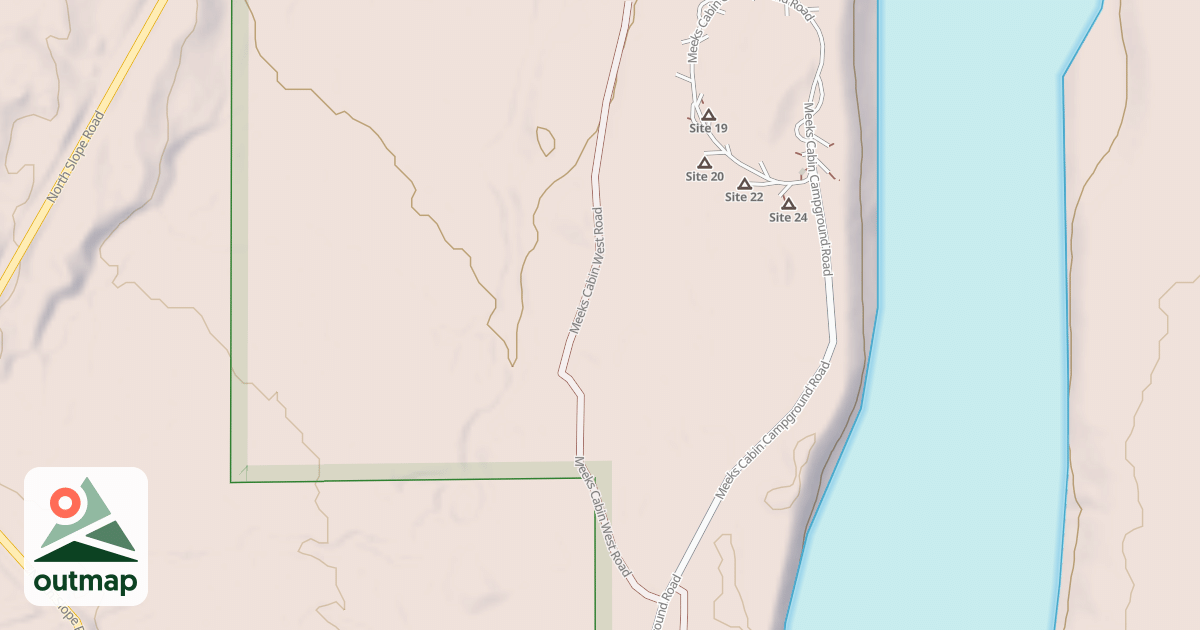 Map of MEEKS CABIN WEST