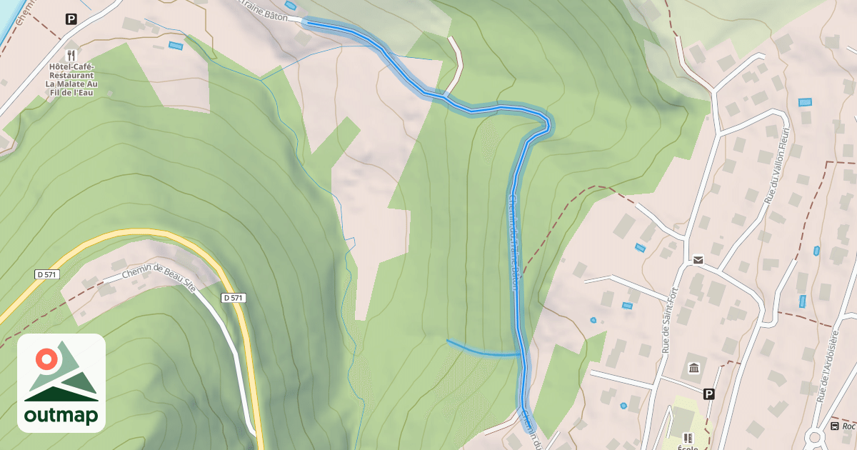 Map of Chemin du Traine Bâton