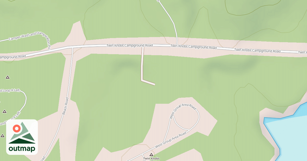 Map of TWIN KNOBS