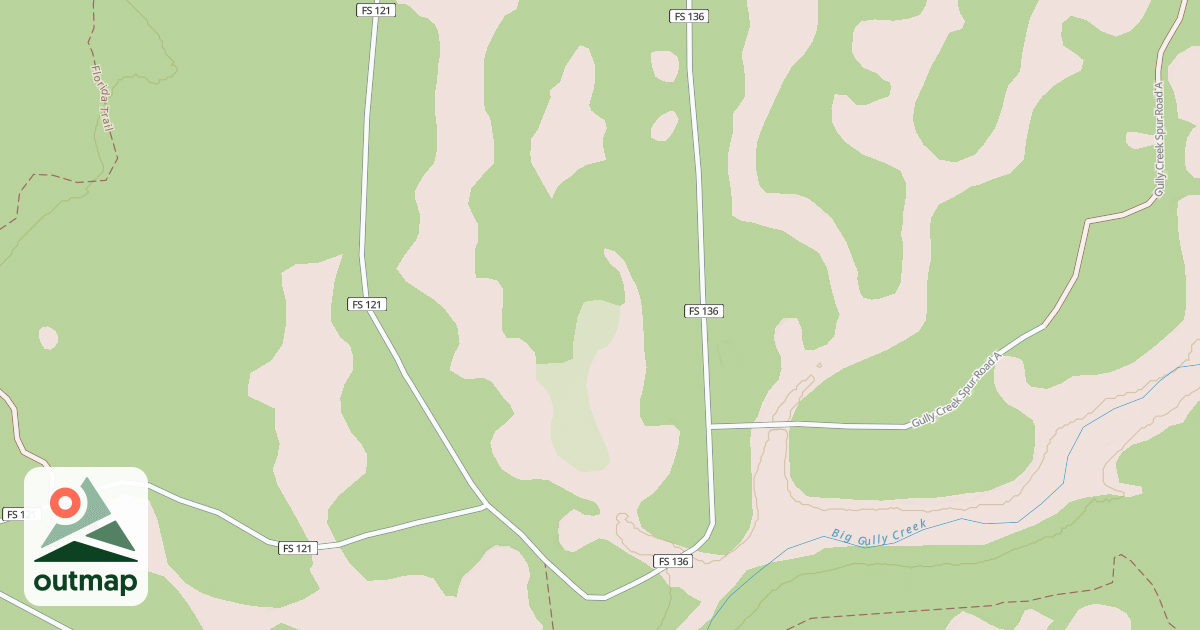 Map of GULLY CREEK