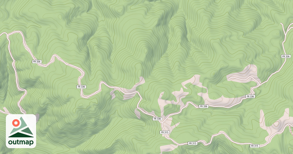 Map of ADOBE PEAK