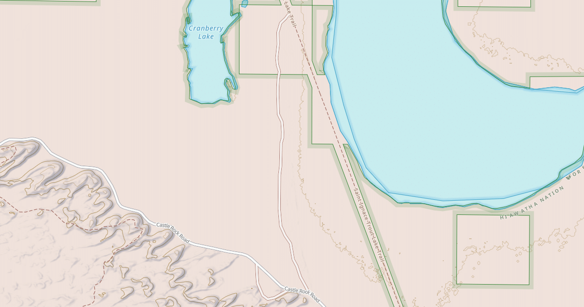 Map preview of CRANBERRY LAKE/OLD TOWER
