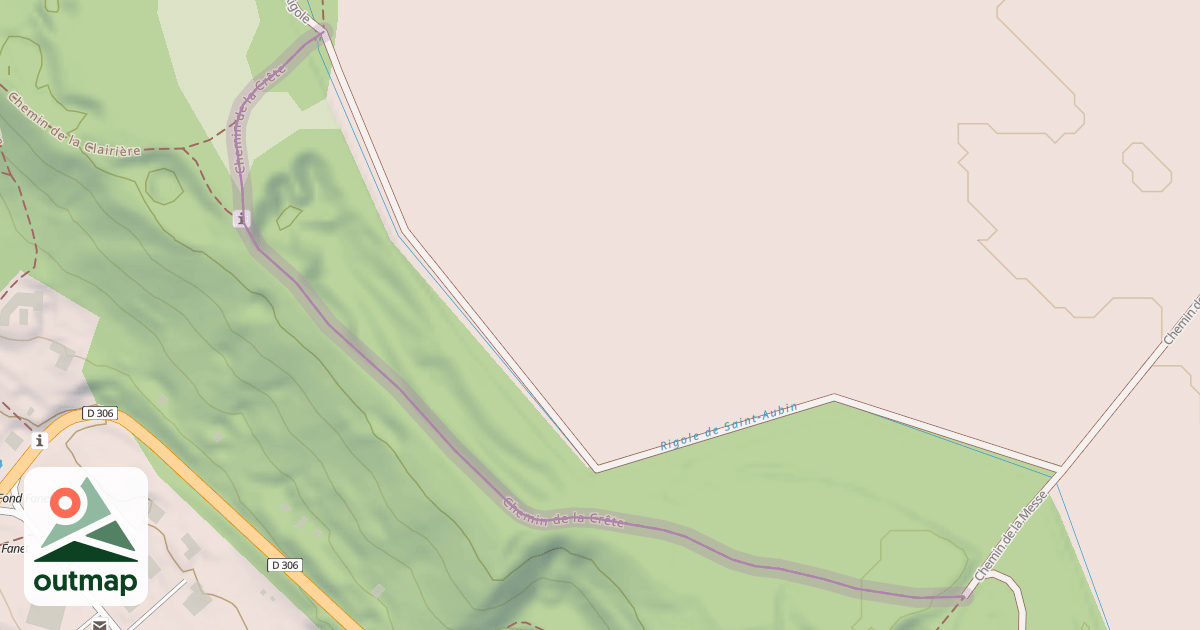 Map of Chemin de la Crête